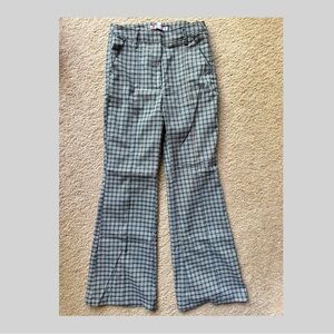 Urban Outfitters Plaid Flared Trousers size 4